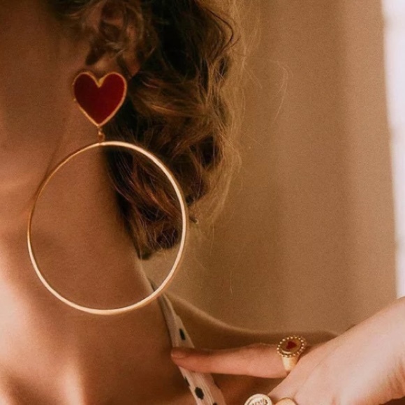 COPY - Love Comes Full Circle Hoop Earrings - Picture 1 of 6